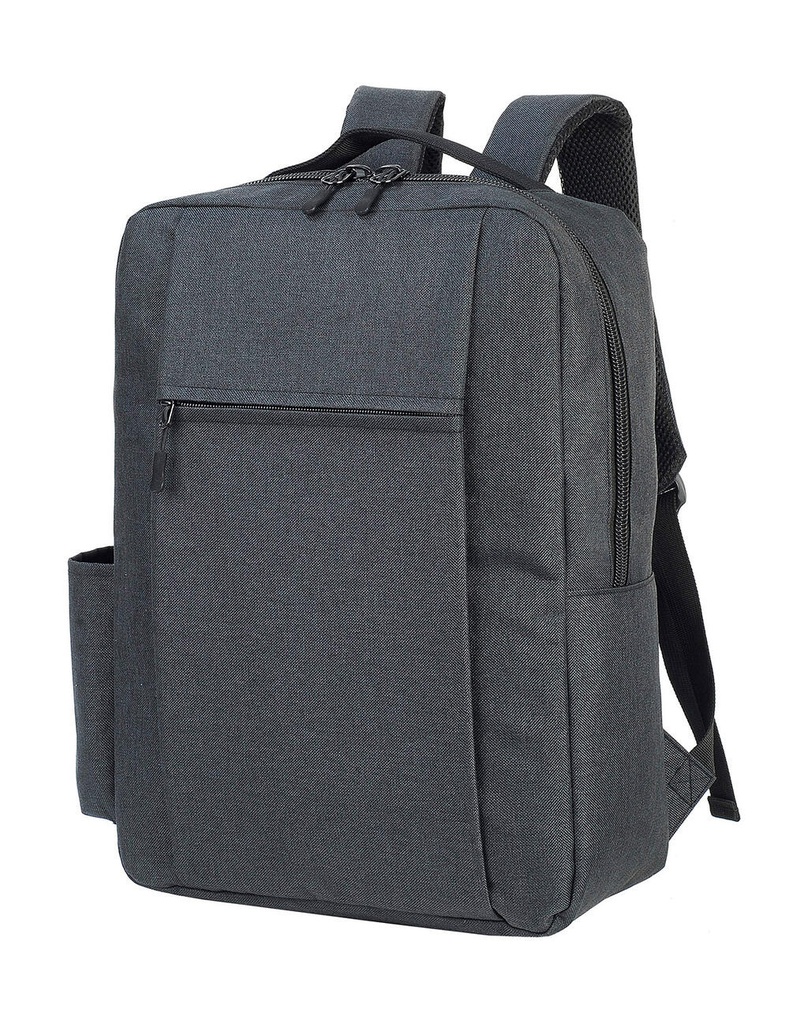 Sembach Basic Laptop Backpack Black Melange