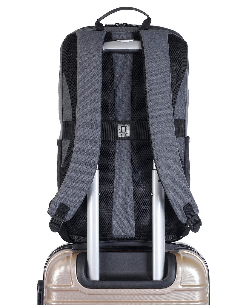 Jerusalem Laptop Backpack Dark Grey/Black