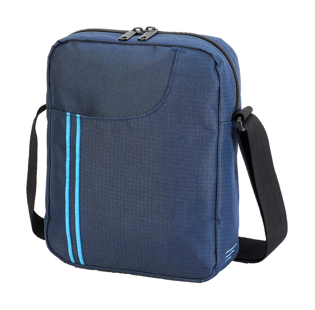 Rennes Messenger Pouch French Navy/Turquoise