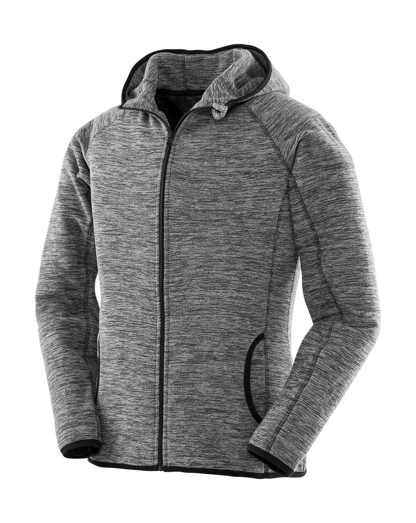 Women's Microfleece Hoodi Marl Grey/Black