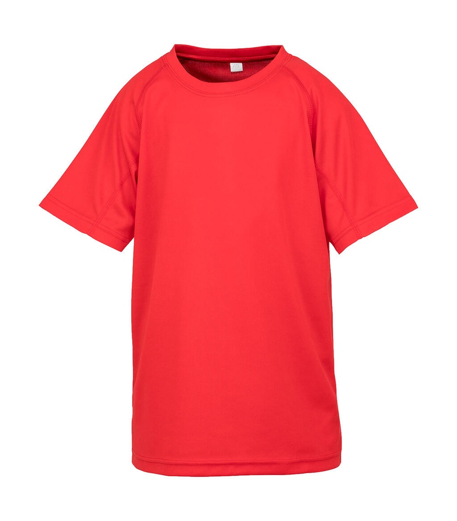 Junior Performance Aircool Tee Red