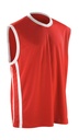 Men's Quick Dry Basketball Top Red/White