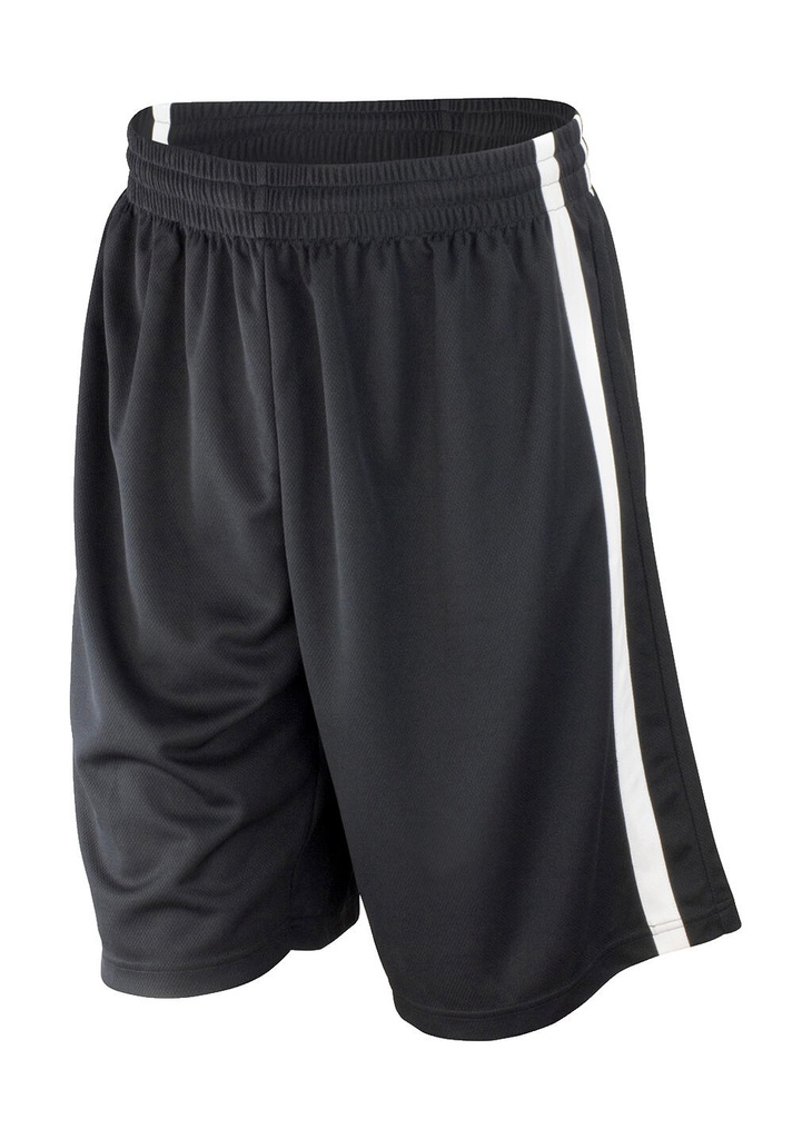 Men's Quick Dry Basketball Shorts Black/White