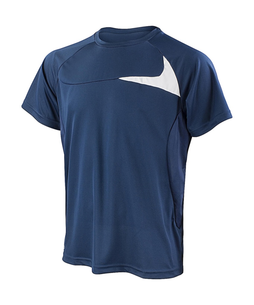 Spiro Men's Dash Training Shirt Navy/White