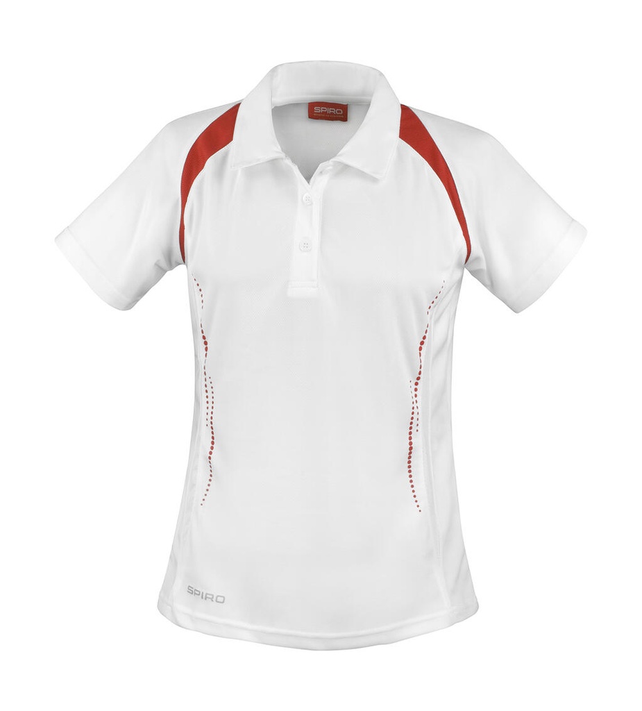 Lady Spiro Team Spirit Polo White/Red