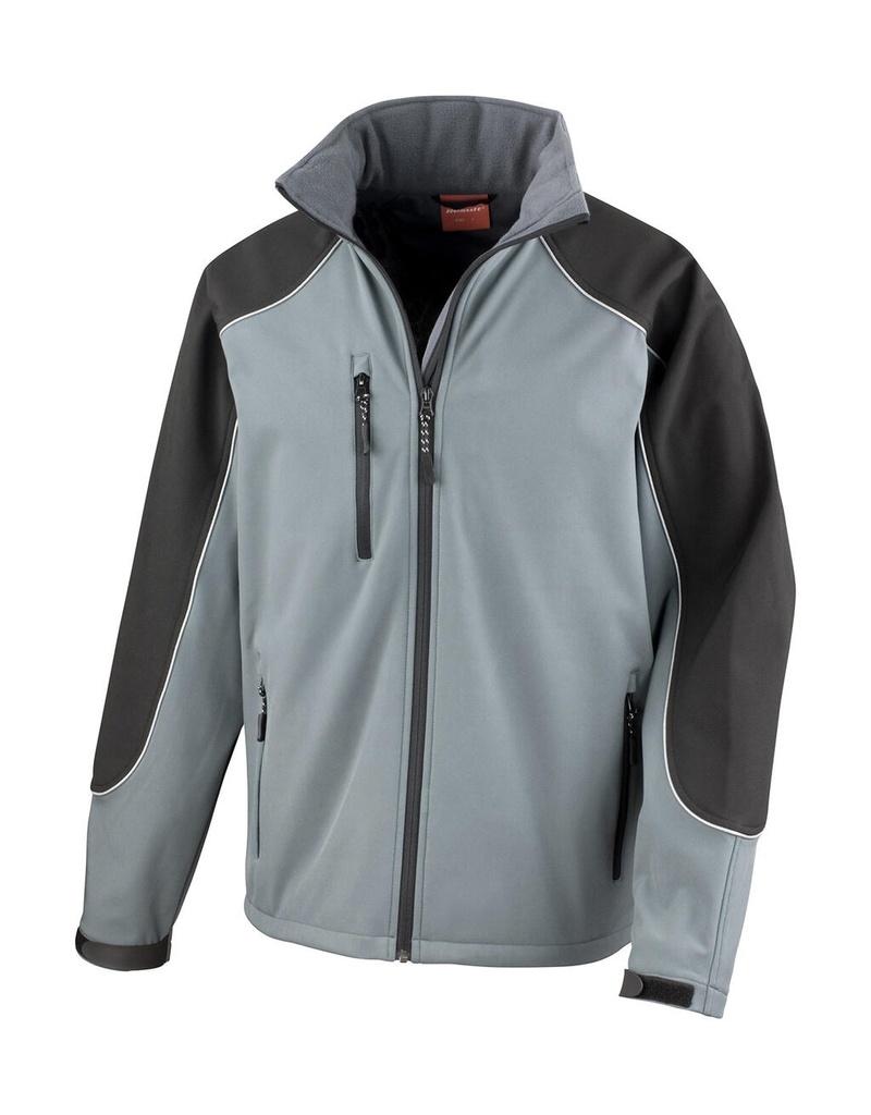 Ice Fell Hooded Softshell Jack Grey/Black
