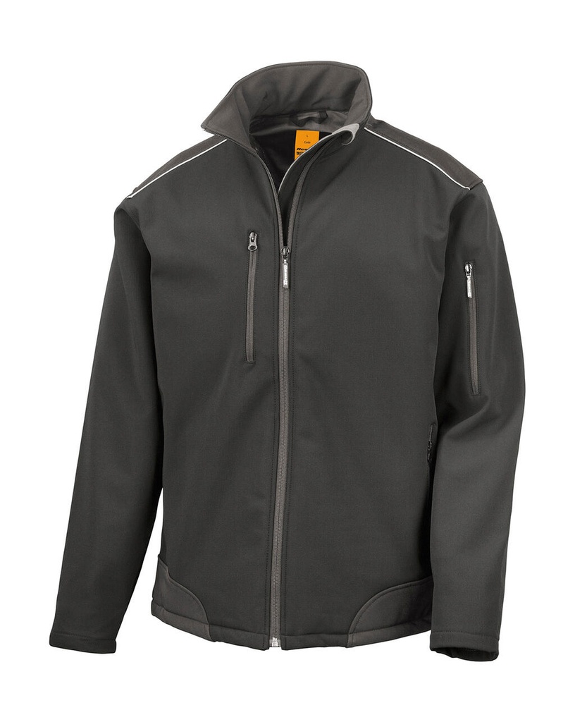 Ripstop Softshell Work Jacket Black/Black