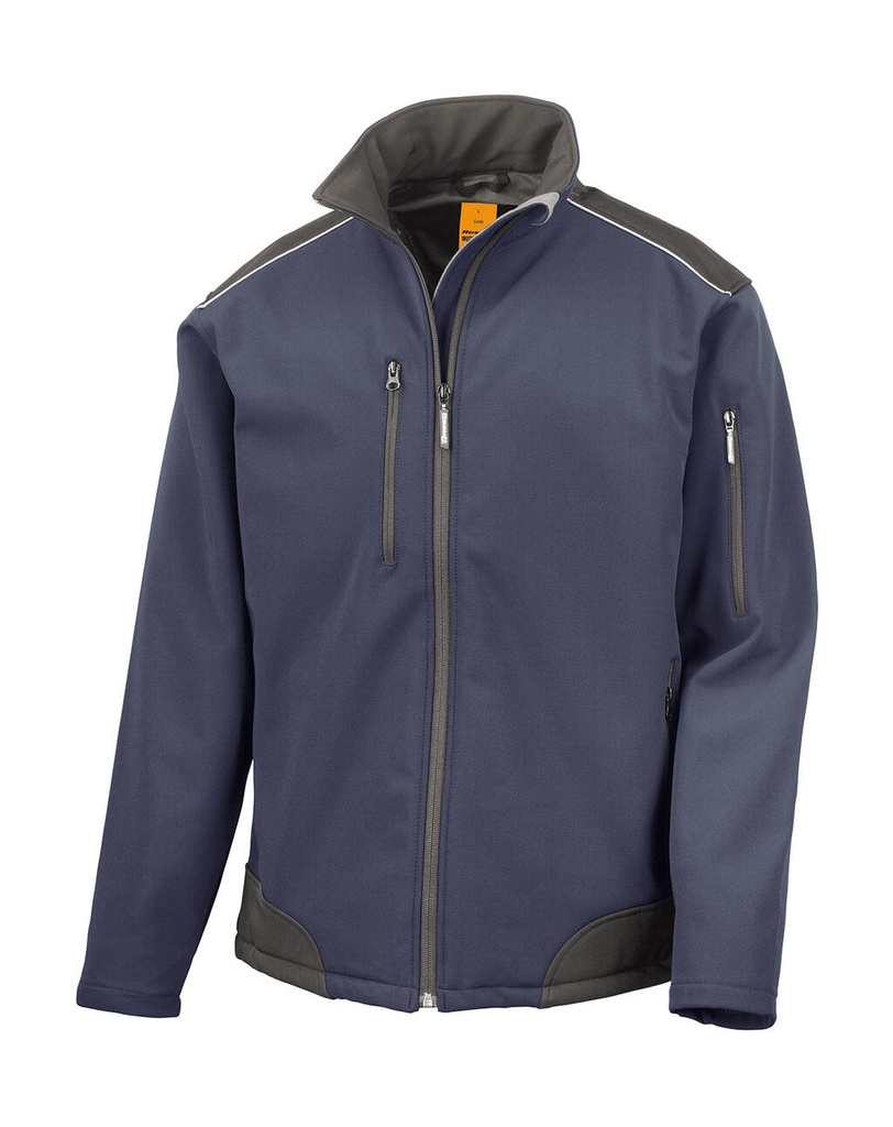 Ripstop Softshell Work Jacket Navy/Black