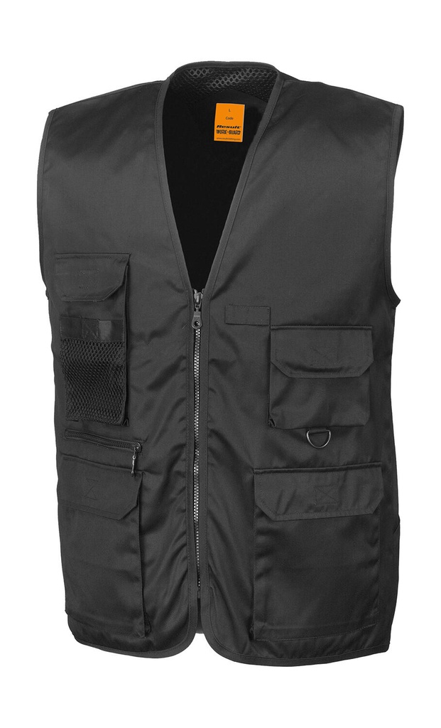 Safari Waistcoat Black