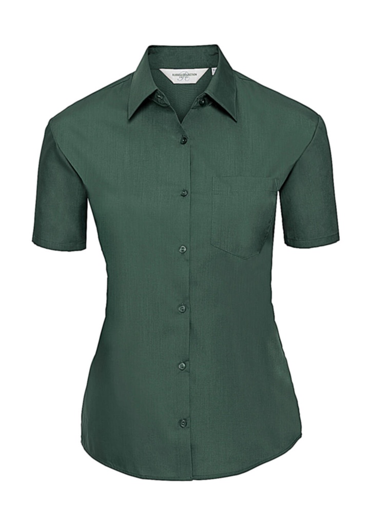 Ladies' Poplin Shirt Bottle Green