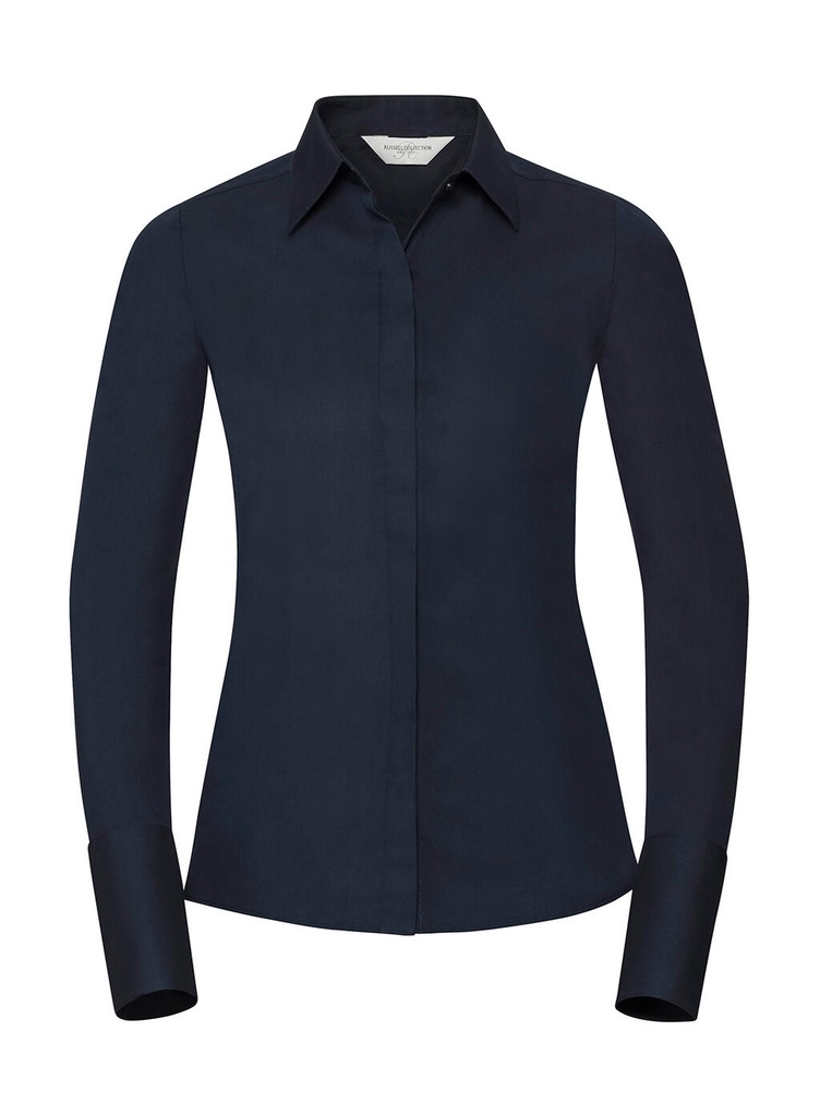 Ladies' LS Ultimate Stretch Shirt Bright Navy