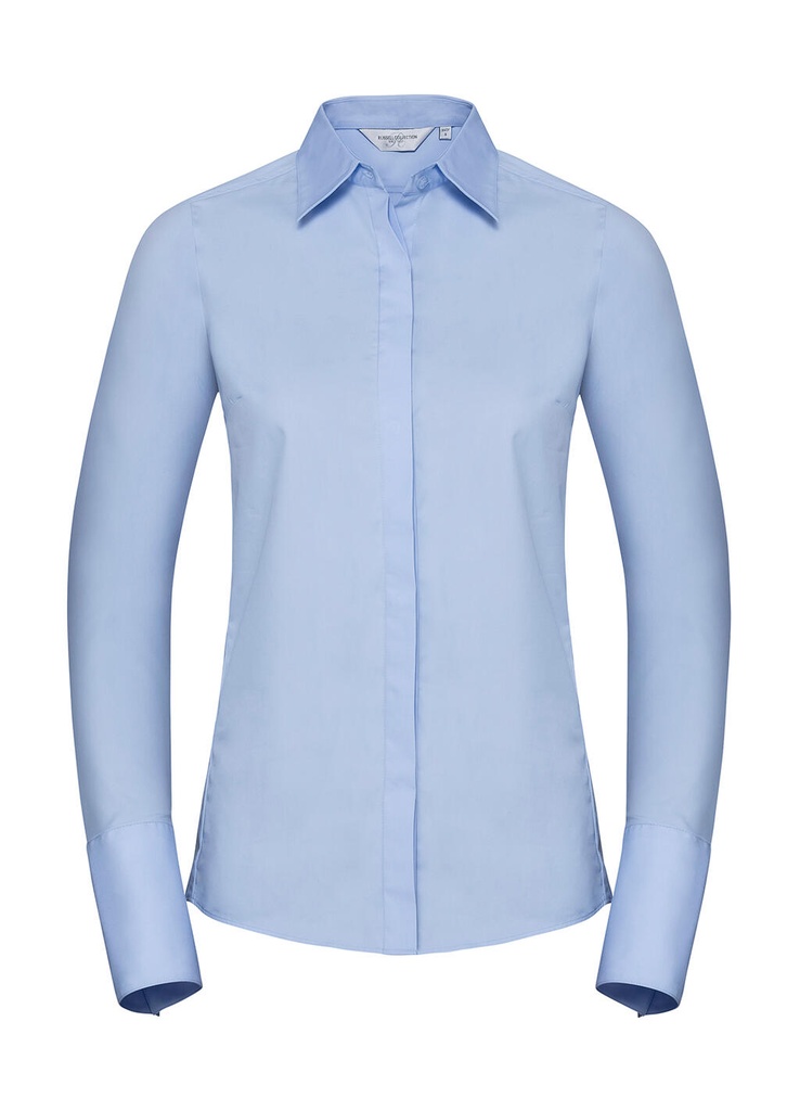 Ladies' LS Ultimate Stretch Shirt Bright Sky