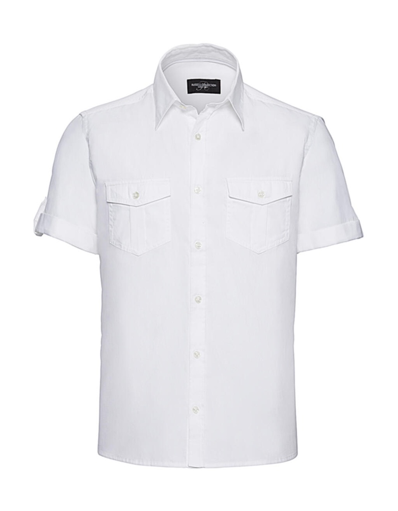 Men’s Roll Sleeve Shirt White