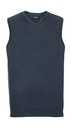 Adults' V-Neck Sleeveless Knitted Pullover French Navy