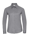 Ladies' Classic Oxford Shirt LS Silver
