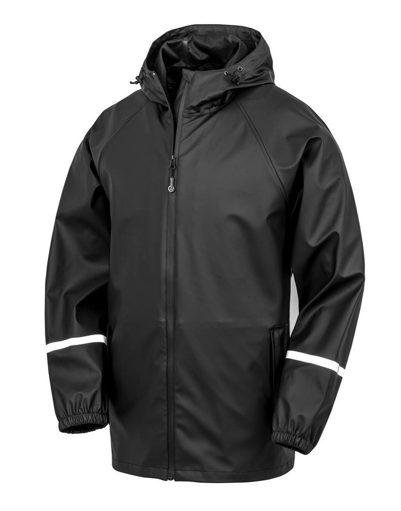 Prism Pu Waterproof Jacket Black