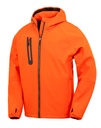 3-Layer Recycled Printable Casual Hooded Softshell Orange/Navy