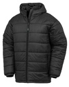 Recycled Hooded Padded Parka Black