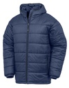 Recycled Hooded Padded Parka Navy