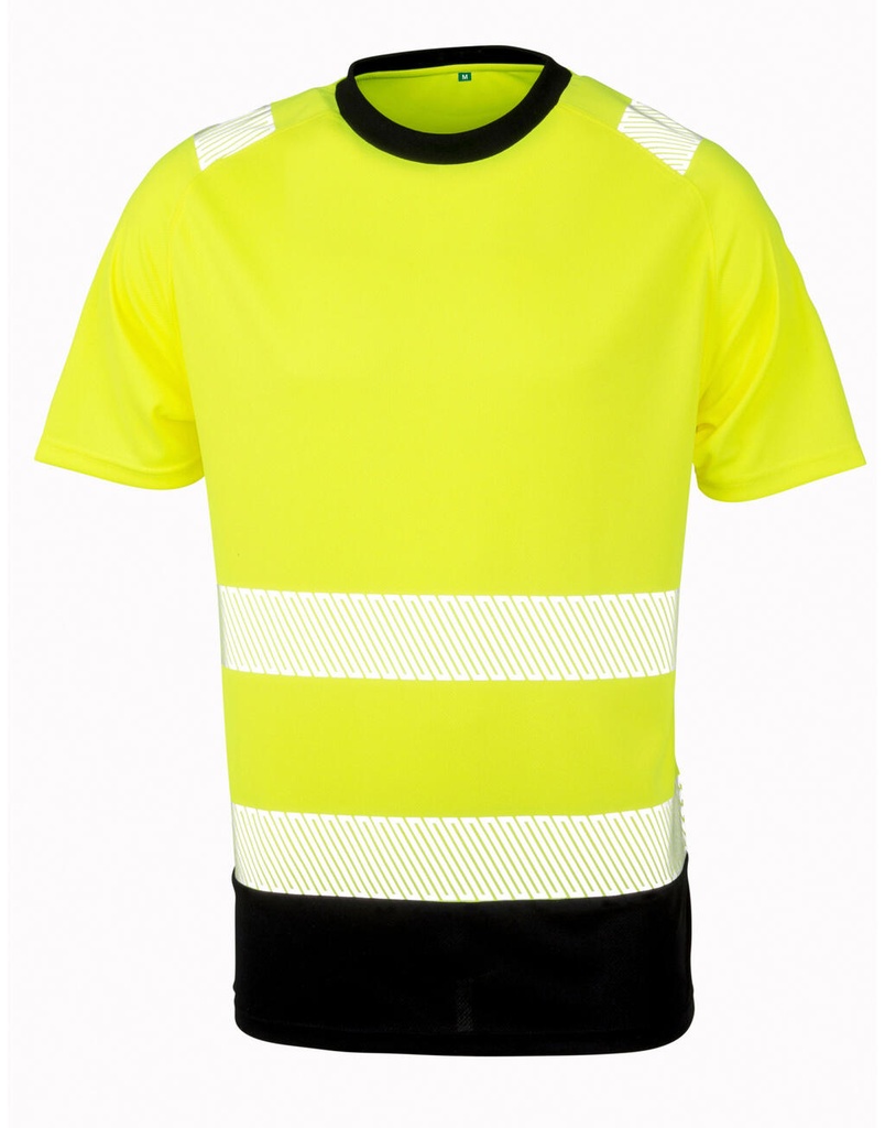 Recycled Safety T-Shirt Fluorescent Yellow