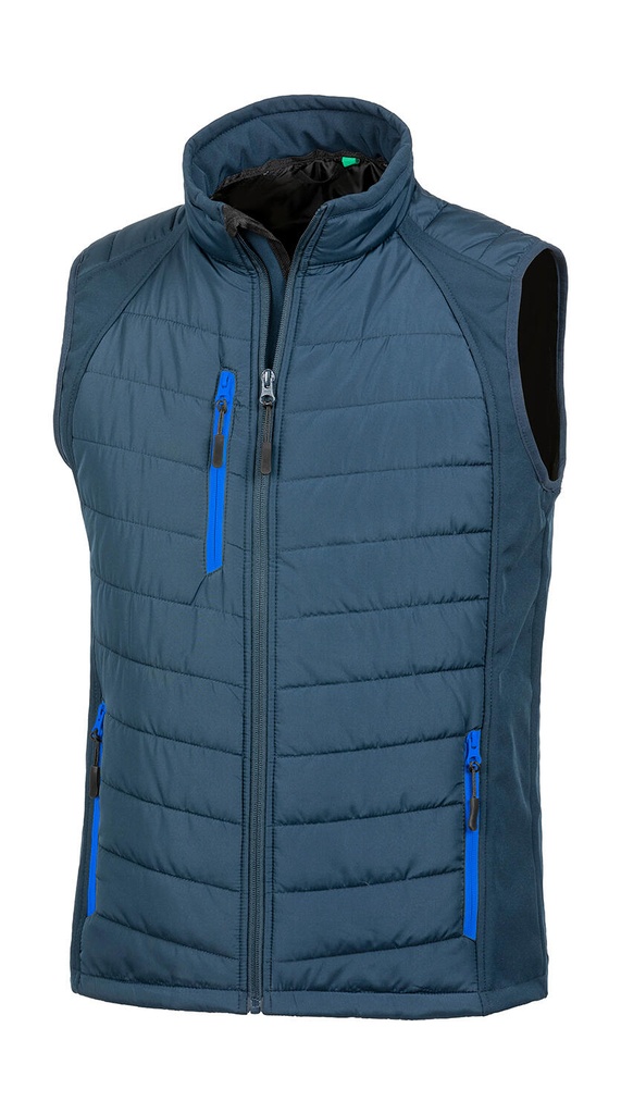Compass Padded Softshell Gilet Navy/Royal