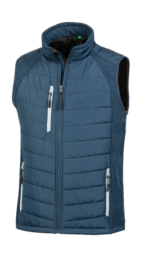 Compass Padded Softshell Gilet Navy/Grey