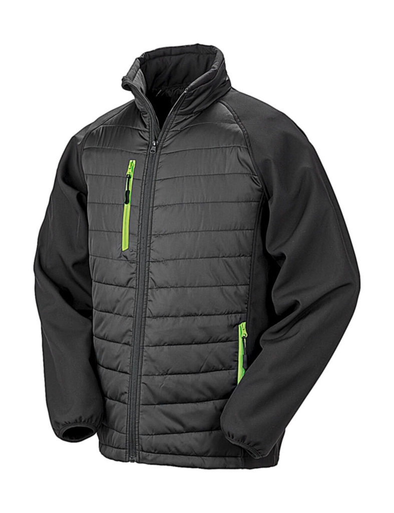 Compass Padded Softshell Black/Lime