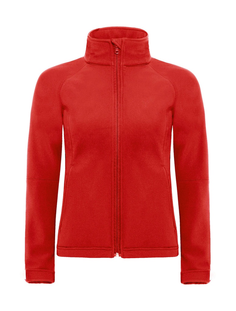 Hooded Softshell/women Red