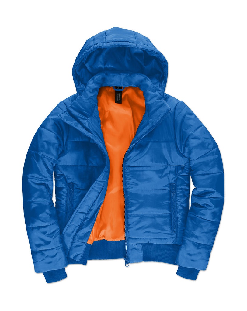 Superhood/women Jacket Royal/Neon Orange