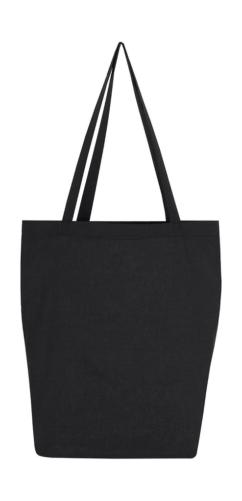Cotton Bag LH with Gusset Black