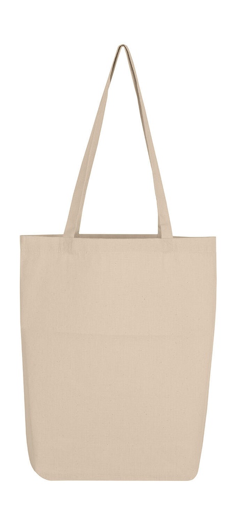 Baby Canvas Cotton Bag LH with Gusset Natural