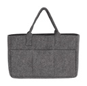 Pocket Felt Shopper Grey Melange