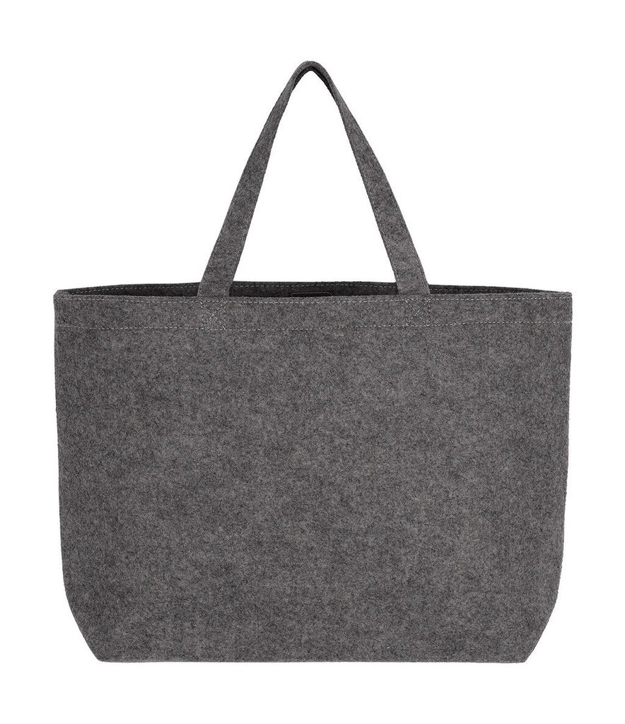 Large Felt Shopper Grey Melange