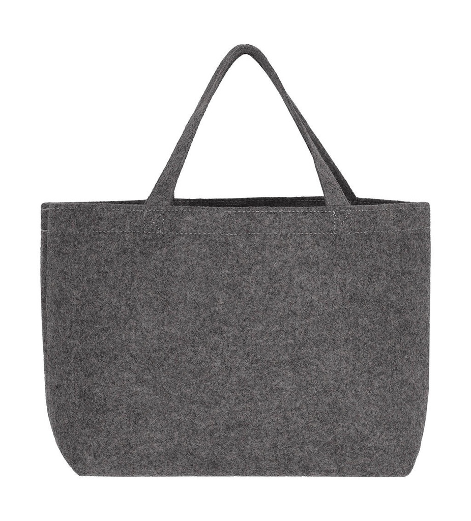 Small Felt Shopper Grey Melange