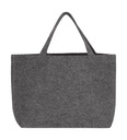 Small Felt Shopper Grey Melange