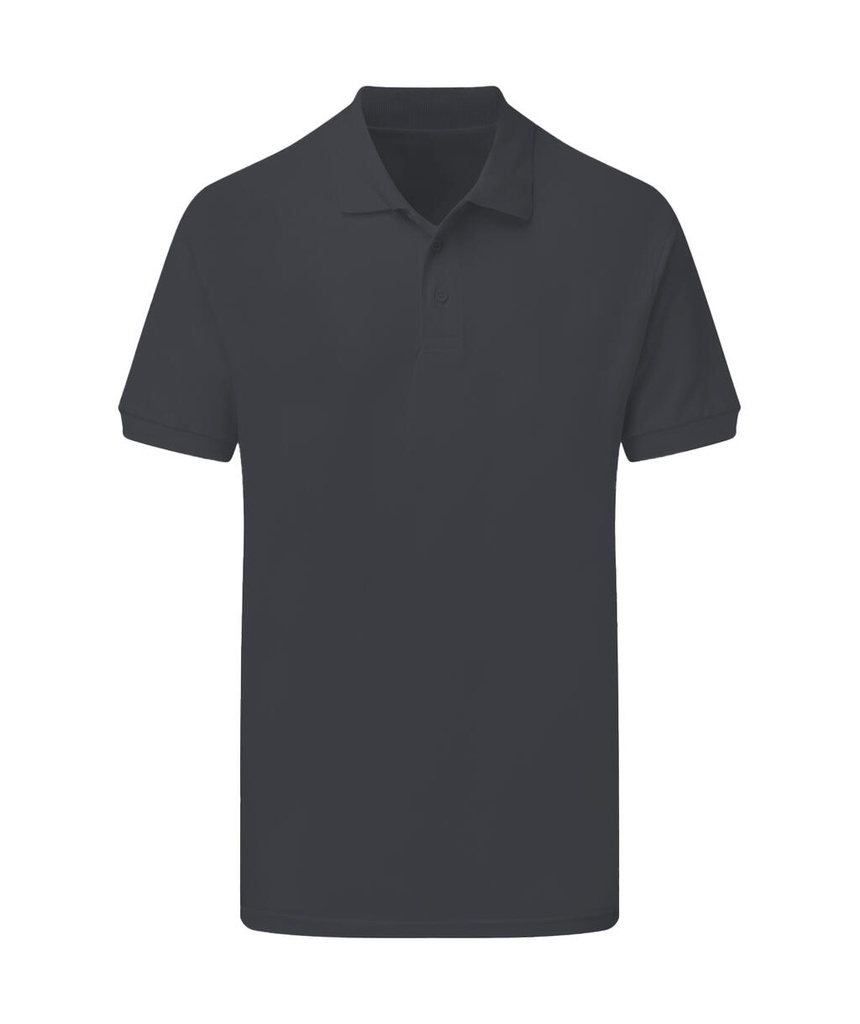 Cotton Polo Men Charcoal