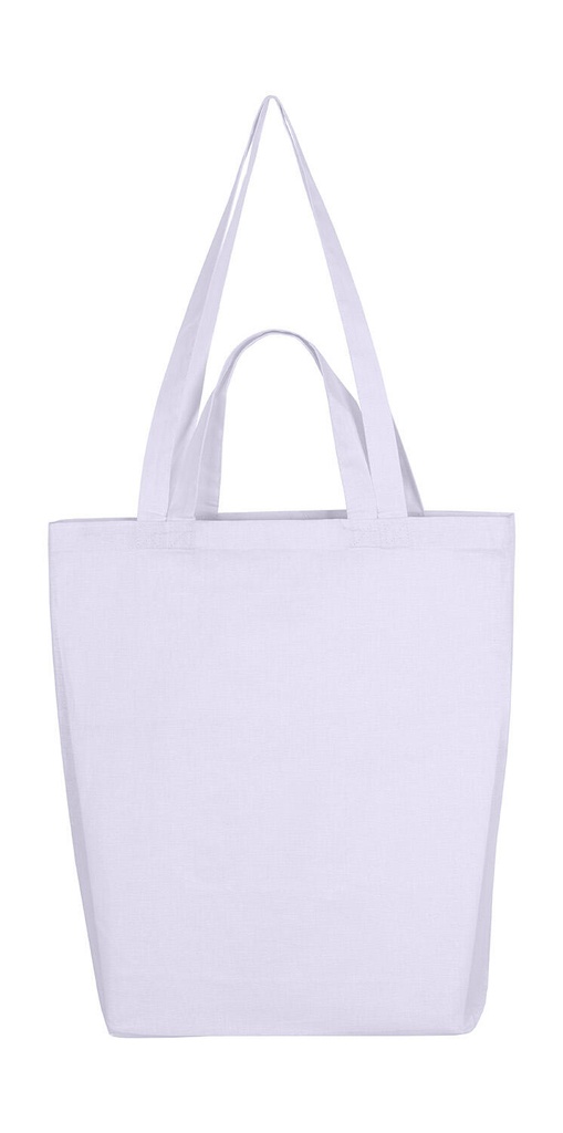 Double Handle Gusset Bag Snowwhite