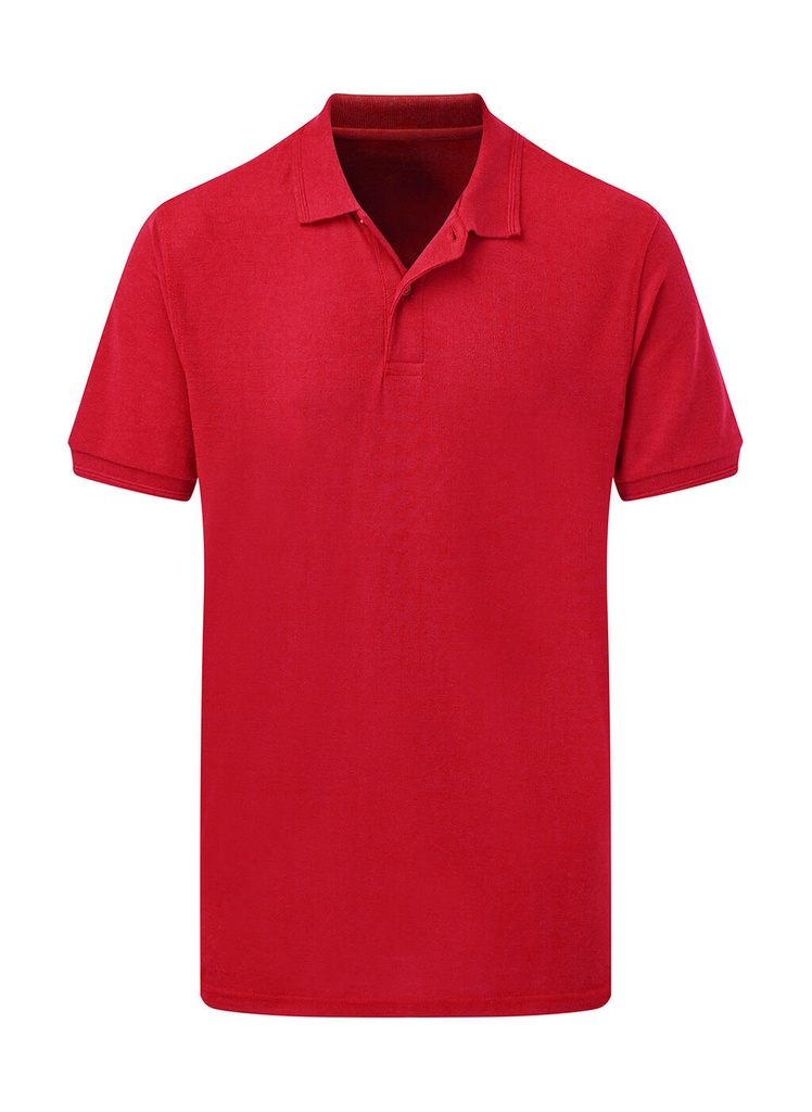 Poly Cotton Polo Men Red