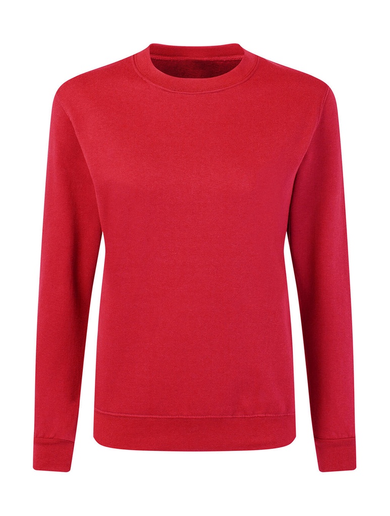 Crew Neck Sweatshirt Women Red