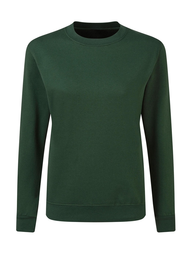 Crew Neck Sweatshirt Women Bottle Green