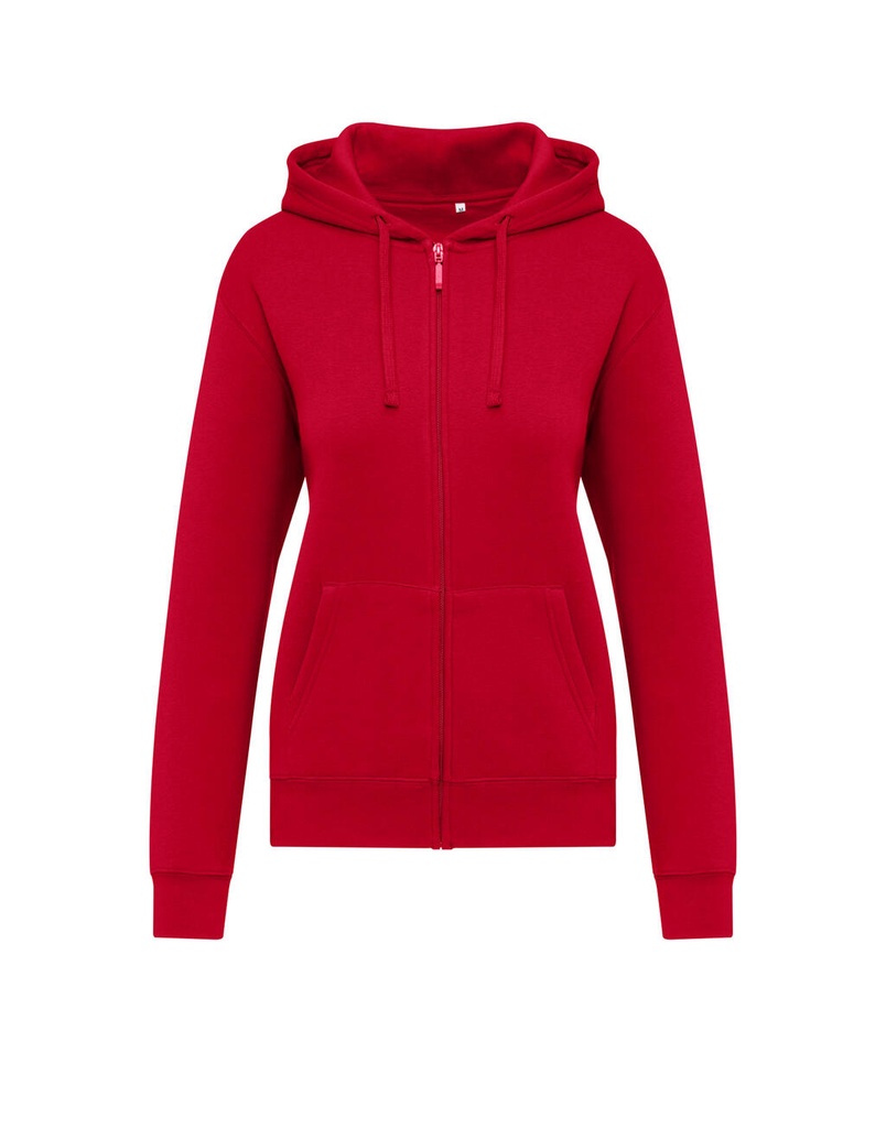 Originals Hooded Full Zip Women Red