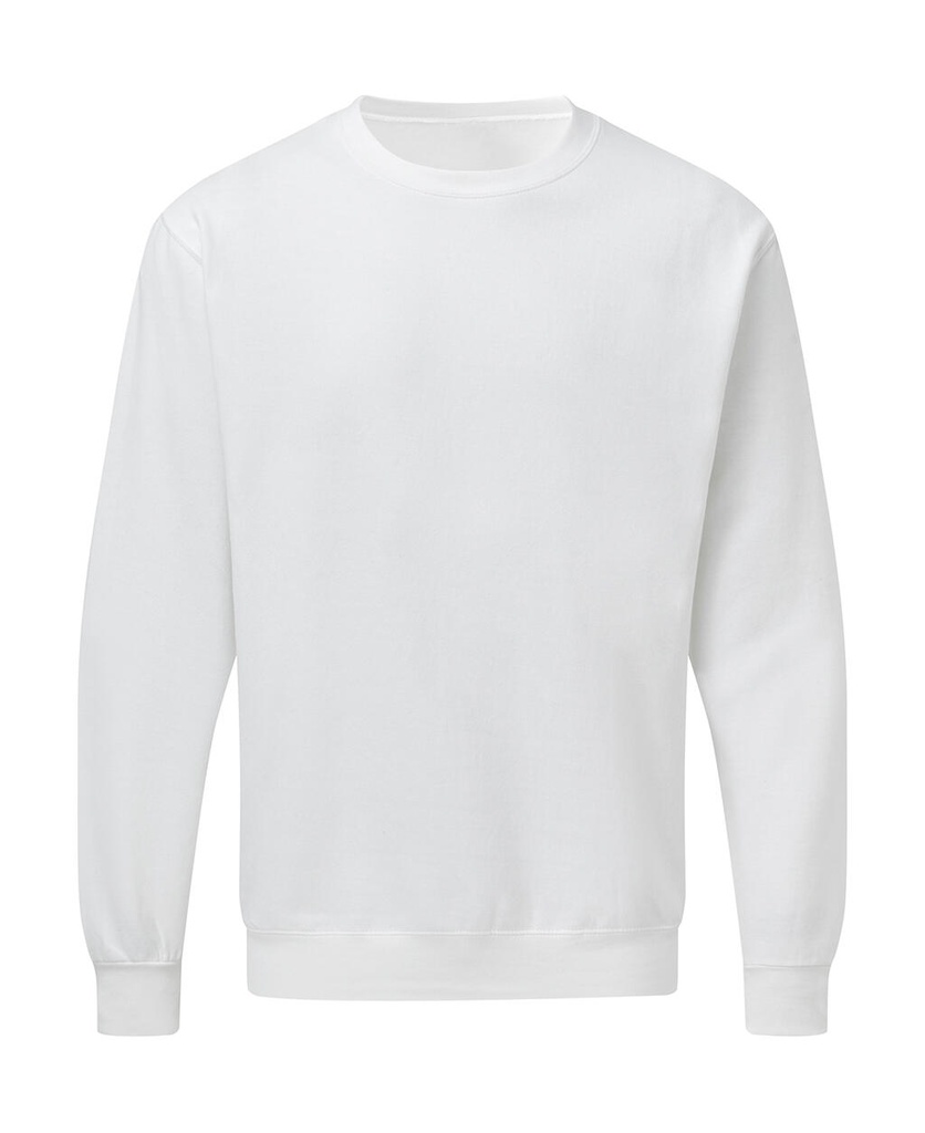 Crew Neck Sweatshirt Men White