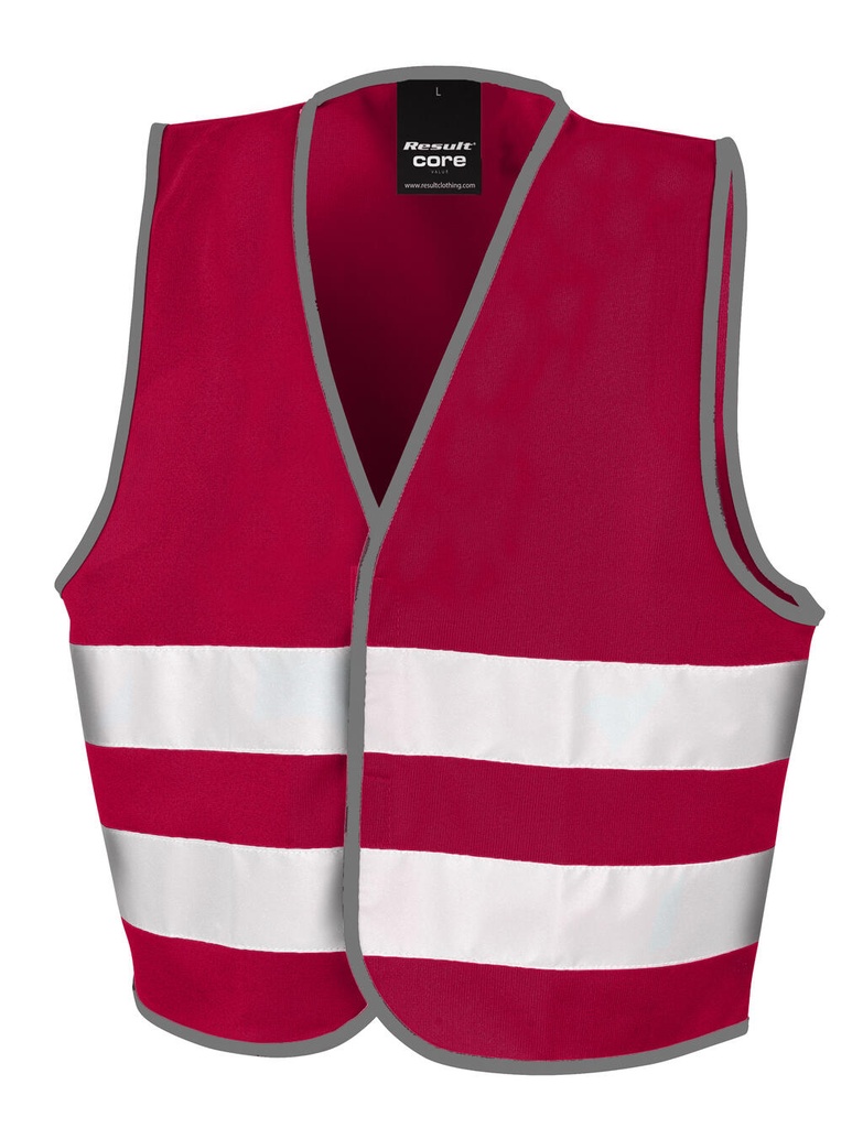 Junior Enhanced Visibility Vest Burgundy