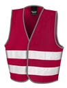 Junior Enhanced Visibility Vest Burgundy