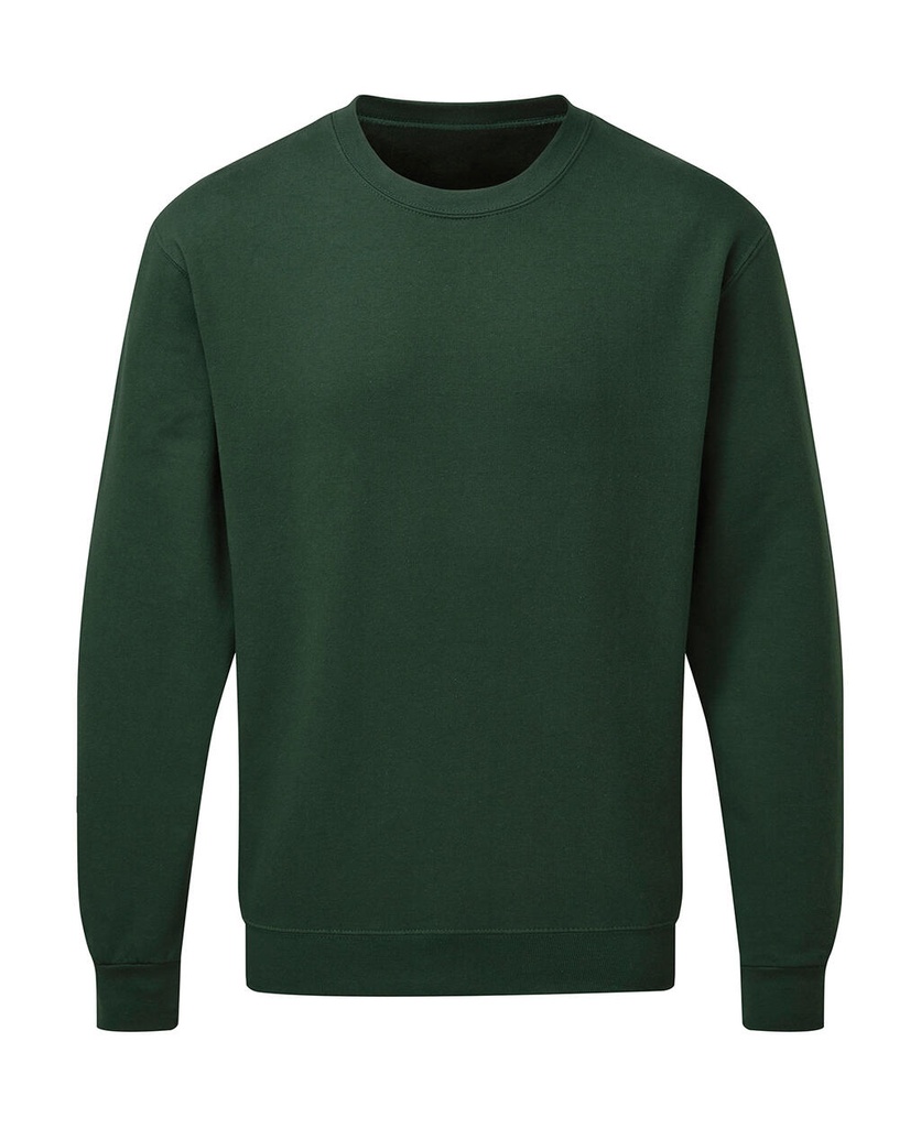 Crew Neck Sweatshirt Men Bottle Green