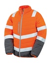 Soft Padded Safety Jacket Fluo Orange/Grey