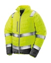 Soft Padded Safety Jacket Fluo Yellow/Grey