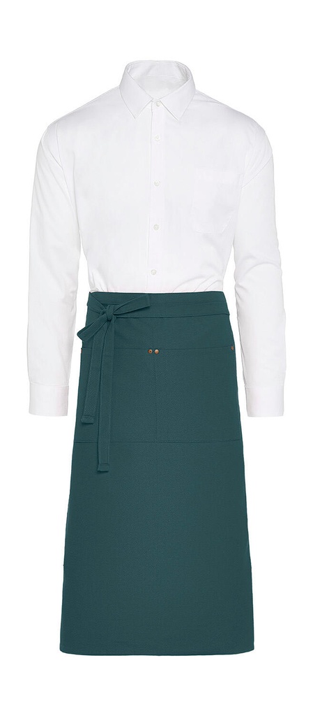 PROVENCE - Bistro Apron with Pocket Enamel Blue