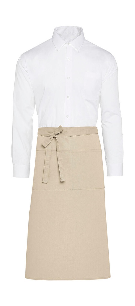 ROME - Recycled Bistro Apron with Pocket Natural