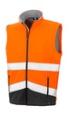 Printable Safety Softshell Gilet Fluorescent Orange/Black